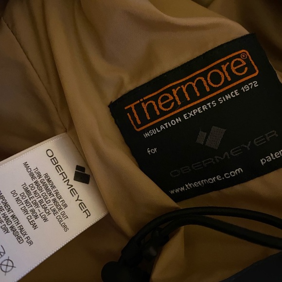 Obermeyer Tuscany ll Insulated Thermore Blue Fur-Trimmed Hooded Winter Jacket 20 - Picture 14 of 16